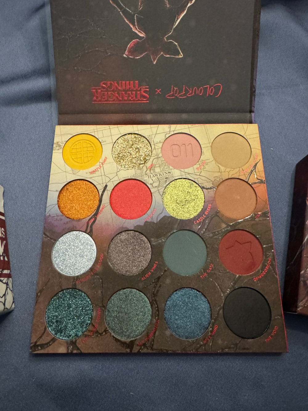 ColorPop x Stranger Things - Eyeshadow Palette, highlighter, & liquid eyehadows